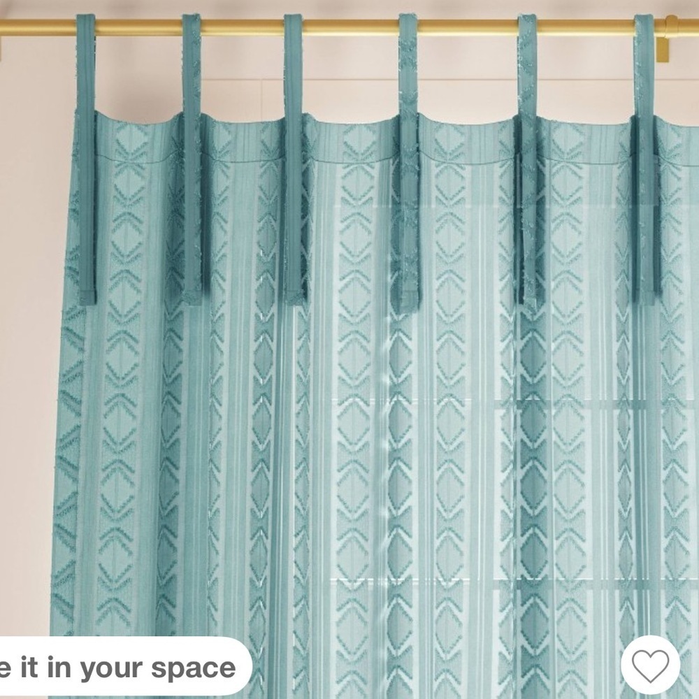 Light Filtering Boho Diamond Clip-
1 Curtain Panel - Threshold™ - Picture 2 of 3